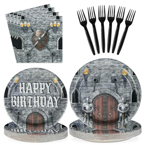 Medieval Castle Birthday Party Decorations Set for Kids - Serves 24 - Castle Theme