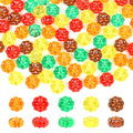 80 Pcs Mini Acrylic Pumpkin Decorations Fall Halloween Vase Fillers - Autumn Decor