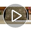Light Green Handmade Block Print Cotton Throw Pillow Cover 14x20 Inches with Invisible Zipper - Farmhouse Decor