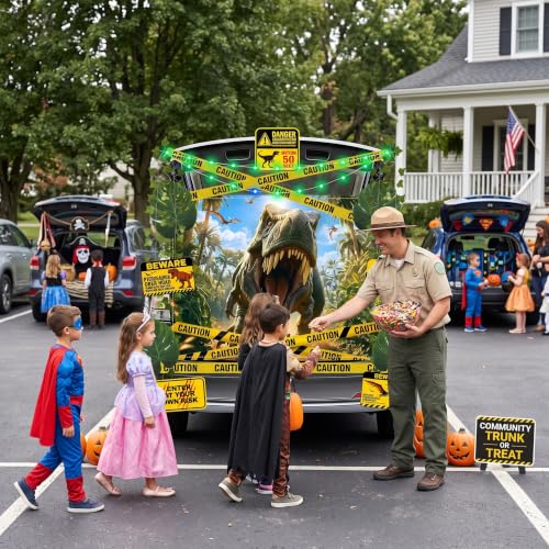 Halloween Dinosaur Car Decoration Kit for SUV Trunk or Treat