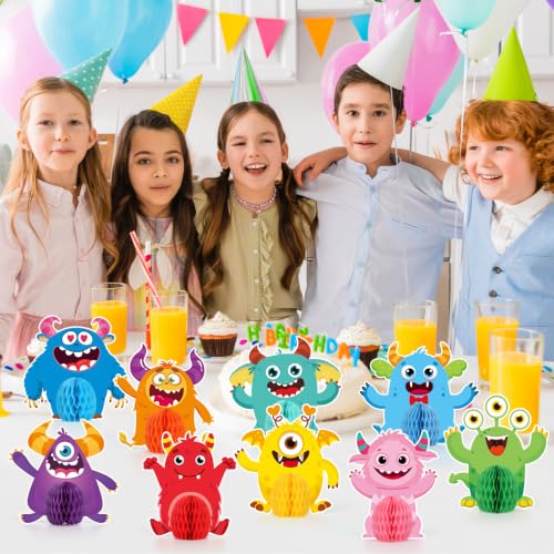 Monster Honeycomb Centerpieces Set - Monster Party Decorations - Variation of THIS listing