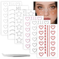 Self-Adhesive Face Gems Set with Tweezers for Makeup & Body Decoration