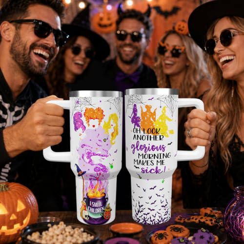 Halloween Witch Tumbler with Handle 40 oz - Halloween Cups & Drinkware - Variation of THIS listing