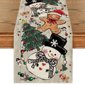Artoid Mode Snowman Gingerbread Table Runner 13x108 Inch - Home Party Decor