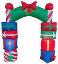 8 Ft Tall Lighted Christmas Inflatable Gift Box Archway Outdoor Holiday Decor