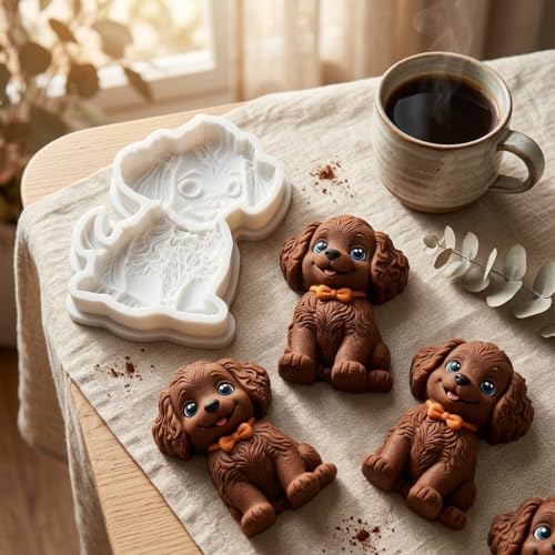 Dog Silicone Mold for Cake Decorating Candy and Chocolate - Style D