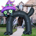 14ft Halloween Inflatable Cat Arch Yard Decoration with LED Lights, Waterproof Outdoor Decor