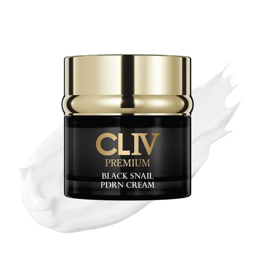 CLIV Black Snail PDRN Cream - Firming & Lifting Face Moisturizer with 65% Snail Mucin - Korean Skincare for Fine Lines, 1.76 fl oz (52ml)