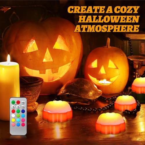 Halloween Pumpkin Carving Kit with 13 Stainless Steel Tools, 4 LED Lights & 18 Stencils