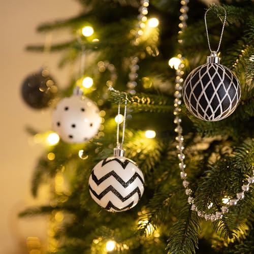 Valery Madelyn 30pcs Christmas Tree Ornaments Set 2 Inch - Modern Holiday Decor