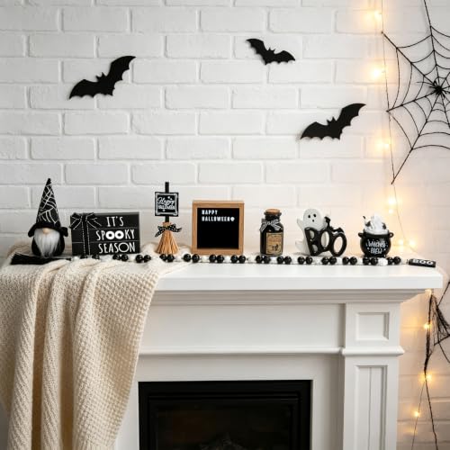 Halloween Tiered Tray Decor Set - 8 Pieces for Indoor Seasonal Display
