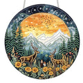 Eel Landscape Hanging Diamond Art Kit - 8x8 Inch Pearl Suncatcher & Wall Decor