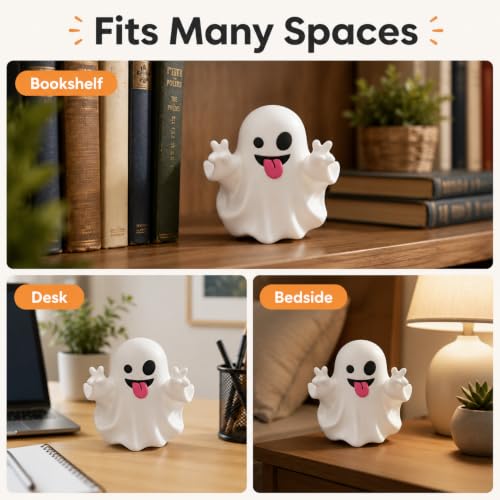 Halloween Ghost Statue Mini Figurine - Cute Spooky Desk Ornament, 126 Ghost Variation