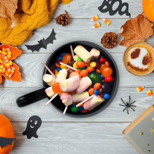 12 Pcs 15 oz Black Cauldron Mug Set - Plastic Halloween Drink Cups