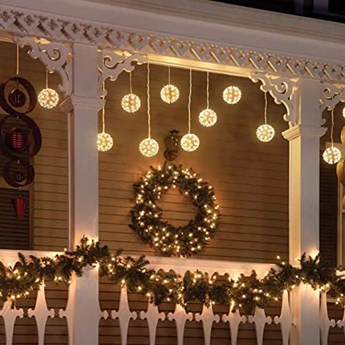 Battery Operated Christmas Lights 50 LED 16ft Waterproof String with 8 Modes - Warm White