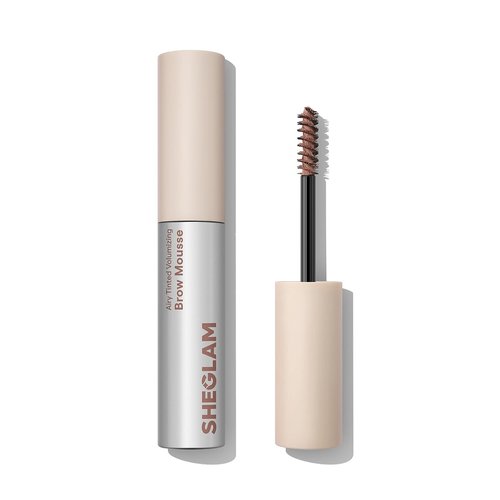 SheGlam Airy Tinted Brow Mousse - Highly Pigmented Eyebrow Cream Gel | Water-Removal, Ash Pink