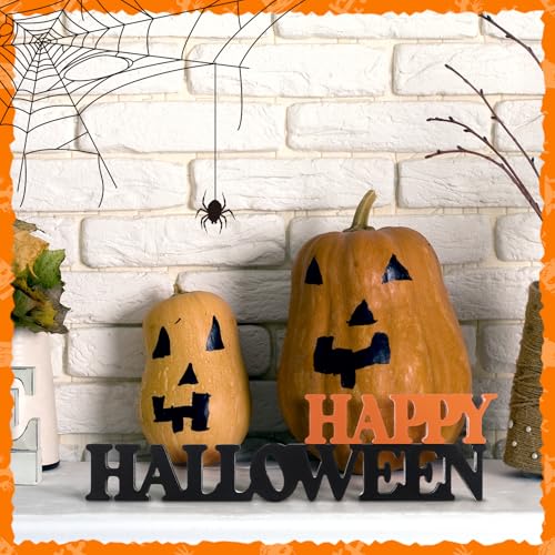 Halloween Wooden Sign Blocks - Happy Halloween Tabletop Decor - Variation of THIS listing