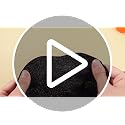 Giant Black Artificial Roses Set of 3 - Velvet Halloween Gothic Decor, 12-20 Inch Variation of Velvet Rose / Black