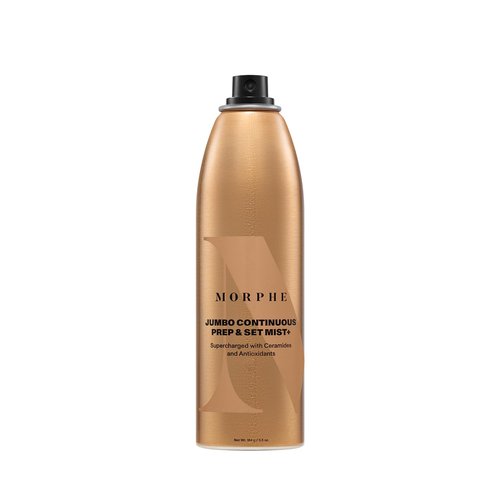 Morphe Jumbo Continuous Prep & Set Face Mist - Hydrating Makeup Setting Spray with Ceramides - 6.5 oz