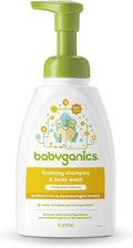 Babyganics Baby Shampoo & Body Wash - Chamomile Verbena, 16oz Pump Bottle for Gentle Cleansing