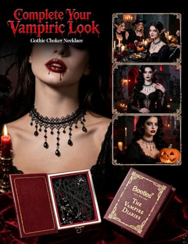 Dark Red Vampiric Feast Gel Nail Polish Kit with UV Light - Halloween Set