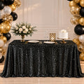 Black Sequin Rectangle Tablecloth 60x102 Inches for Wedding Party Banquet
