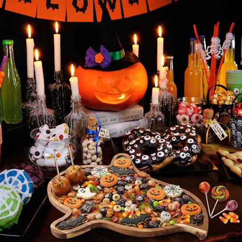 Potchen Ghost Halloween Wooden Charcuterie Board & Serving Tray - Acacia Wood