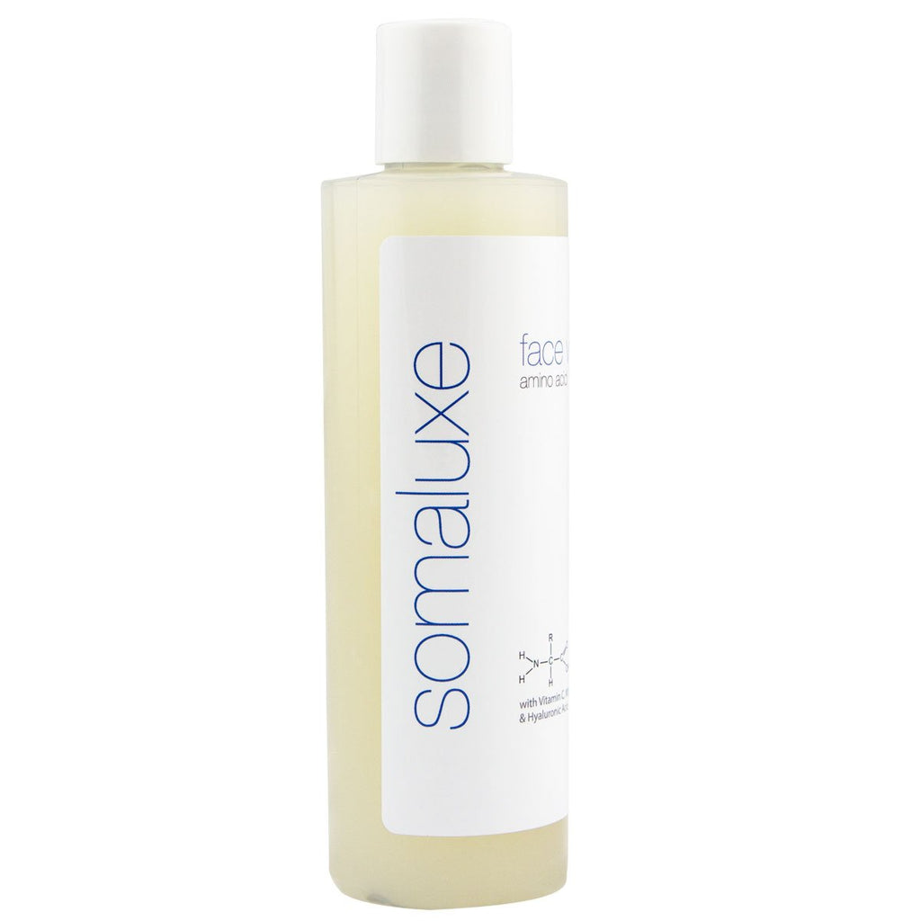 Somaluxe Hyaluronic Acid Face Wash - Vitamin C Anti-Aging Daily Cleanser for All Skin Types, 8oz