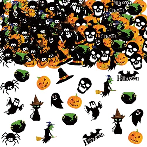 Halloween Confetti 100pcs Table Decorations for Party - Black 4