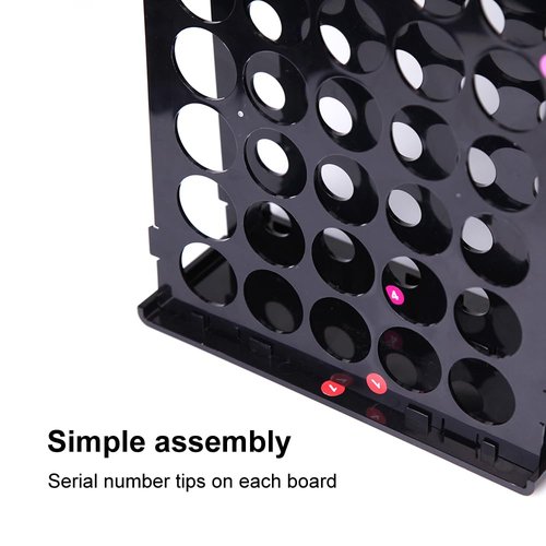 JZsmpmu Acrylic Tattoo Ink Holder Stand,50 Bottle Ink Assembly Display Rack,1oz Tattoo Ink, Tattoo Organizer For Ink, Tattoo And Nail Studio Storage, Wall-Mountable