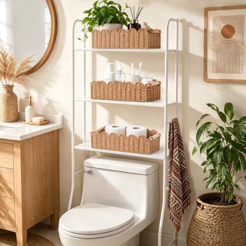Bathroom Decor Toilet Paper Holder Basket - Neutral