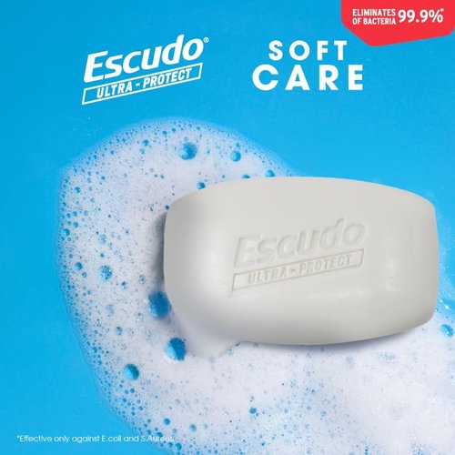 Escudo Ultra-Protect Soft Care Bar Soap, 4.05 oz, 6 Pack