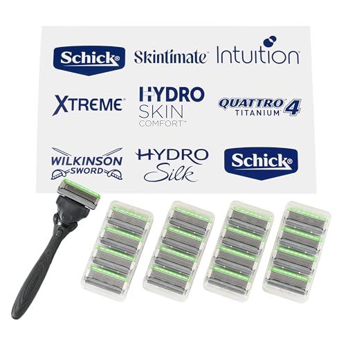 Schick Hydro Sensitive Razor Refills - 18 Count with Skin Guards & Aloe - Sensitive Skin
