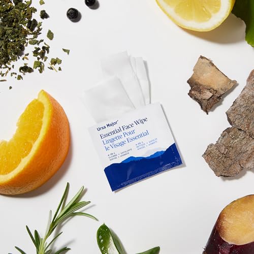 Refreshing Orange Lavender Fir Face Wipes - 40 Biodegradable, Cruelty-Free, Individually Wrapped