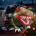 3.8Ft Inflatable Dinosaur Halloween Yard Decoration with LED Eyes & Candy Pocket