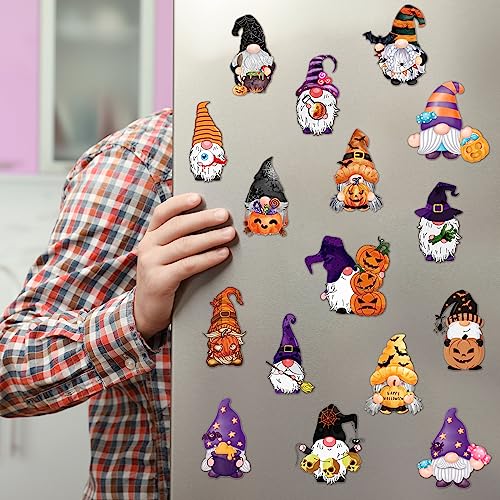 Halloween Gnome Refrigerator Magnets Set - Spooky Car & Kitchen Decor, 30 Pieces
