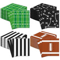 Football Disposable Paper Napkins 6.5 x 6.5 Inch Pack of 120 - Party Decorations