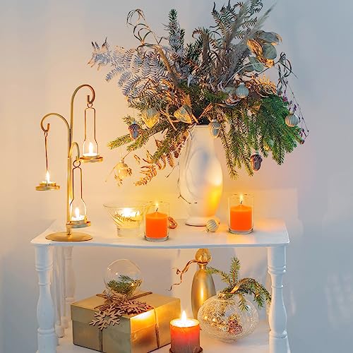 Orange Votive Candles Set of 36 - 1.5 Inch Unscented, 10 Hour Burn Time for Weddings Parties Halloween Fall and Home Decor - Variation: Orange / 1.5 Inch, 36 Pack
