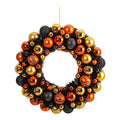Halloween Pumpkin Wreath - 19-Inch Shatterproof Fall Decor for Door & Wall