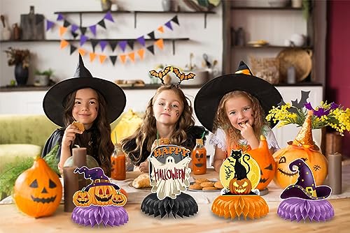 Halloween Honeycomb Centerpieces 9 Pcs Spooky Table Decor Party Supplies