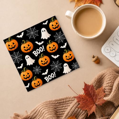 Fall Halloween Wooden Sign - Cute Pumpkin Ghost Autumn Decor Sign-14