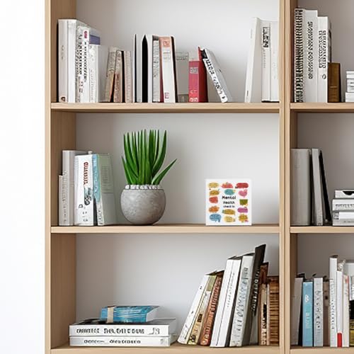 White Wooden Box Sign - Therapy Office Decor, Mental Health Check-In