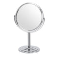 Wtrgas 1X 3X Magnifying Makeup Mirror Vanity Mirror for Tabletop, Silver 7 Inch Standing Bathroom Cosmetic Mirror, Portable Double Sided Magnification Mirror