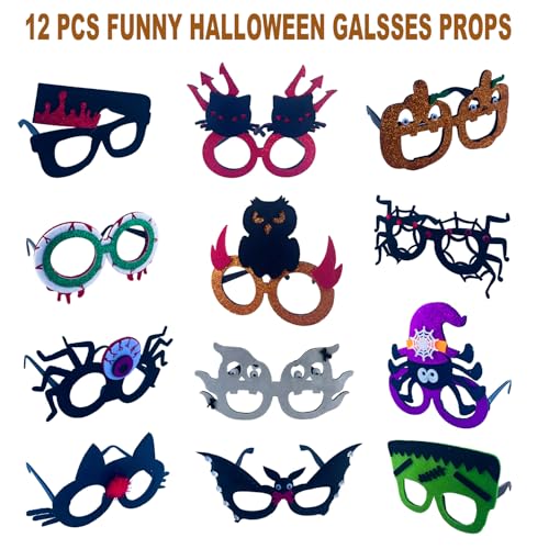 Halloween Party Headbands & Glasses Set - 20 Pieces Costume Accessories for Kids & Adults