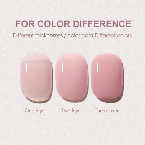 VENALISA 3 in 1 Rubber Base Gel For Nails, 12 Colors Jelly Gel Nail Polish Set Nude Pink Neutral Transparent Milky White Sheer Pink Gel Polish Strengthener Kit