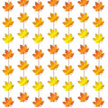 Fall Maple Leaves Garland Set - Pre-Strung Autumn Decor, 12 Strands