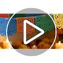 Dia De Los Muertos Decorations 4 Pack Felt Papel Picado Banners - Colorful 40 Feet