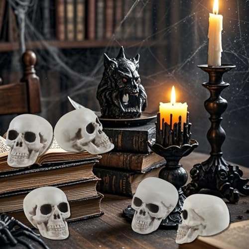 20 Pcs Halloween Skull Decorations Realistic Skeleton Heads for Haunted Parties & Spooky Home Decor - Variation of THIS listing