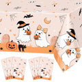 Halloween Tablecloths 6 Pack - Orange, Ghosts & Pumpkins, 274 x 137 cm