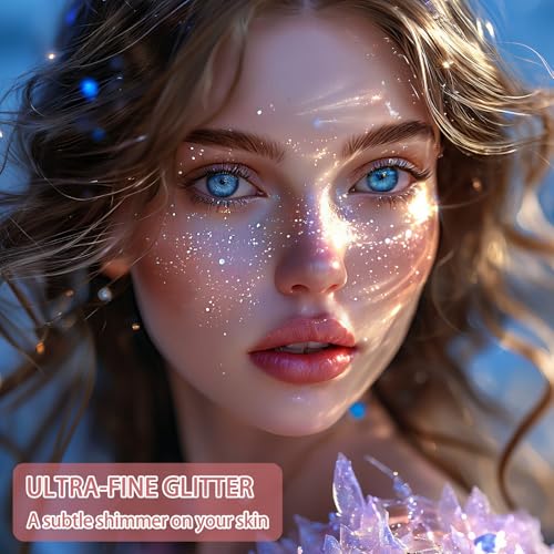 White Glitter Makeup Spray - Extra Fine Halloween Body & Hair Sparkle